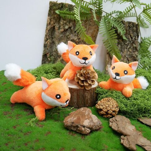 لعبة Hide and Seek Dog Toys لعبة الدب القطيفة مع صندوق مجعد، لعبة تفاعلية للكلاب لإبقائهم مشغولين بأسنان الحيوانات الأليفة وألعاب مضغ نظيفة للكلاب الصغيرة والمتوسطة (مخبأ جذع الشجرة مع 4 دب) in Kuwait