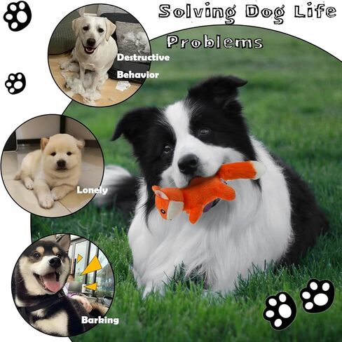 لعبة Hide and Seek Dog Toys لعبة الدب القطيفة مع صندوق مجعد، لعبة تفاعلية للكلاب لإبقائهم مشغولين بأسنان الحيوانات الأليفة وألعاب مضغ نظيفة للكلاب الصغيرة والمتوسطة (مخبأ جذع الشجرة مع 4 دب) in Kuwait