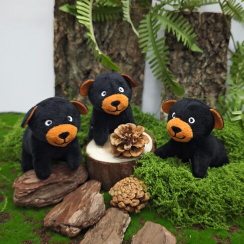 Hide and Seek Dog Toys Squeaky Bear Plush Toy with Crinkle Trunk, Interactive Dog Toy to Keep Them Busy Pet Teeth Clean Chew Toys for Small & Medium Dogs (Tree Trunk Hideout with 4 Bear) in Saudi Arabia