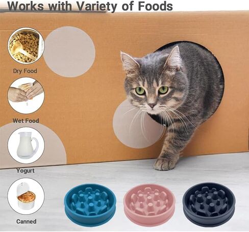 Silicone Slow Feeder Dog Cat Bowl, Interactive Puzzle Toy for Food Training, Pink Color, Prevents Overeating, Keeps Pets Busy, Ideal for Dogs and Cats in Saudi Arabia