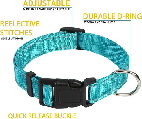 Dog Costume Accessories Metal SD Tag with Nylon Adjustable Collar for Small Medium Large Blue Puppy Funny Pet Cosplay Supplies M in Saudi Arabia