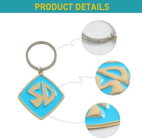 Dog Costume Accessories Metal SD Tag with Nylon Adjustable Collar for Small Medium Large Blue Puppy Funny Pet Cosplay Supplies M in Saudi Arabia