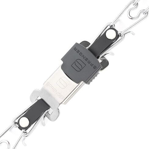 Herm Sprenger Chrome Plated Steel Dog Collar with Quick Release ClicLock Buckle O-Ring Biothane Insert Training Collar Made in Germany (Black, 22in x 3.0mm(Neck Size up to 18-19in)) in Saudi Arabia