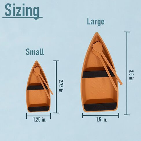 Chatelet Decorative Floating Toy Boat for Aquariums | Rowboat for Aquariums | Fish Shrimp or Snail Aquarium Boat Decor | Made in USA (Large) in Saudi Arabia