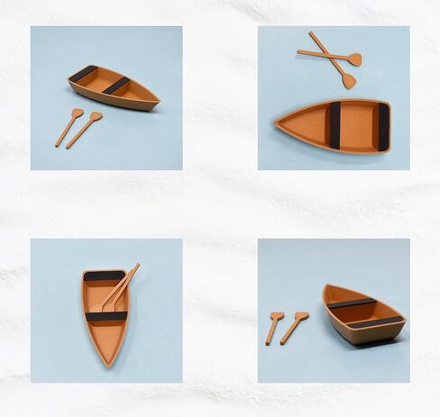 Chatelet Decorative Floating Toy Boat for Aquariums | Rowboat for Aquariums | Fish Shrimp or Snail Aquarium Boat Decor | Made in USA (Large) in Saudi Arabia