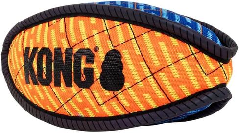 لعبة KONG Armor Bone للكلاب - متوسطة - نسيج متين ثلاثي الطبقات مع حواف عاكسة وأصوات زقزقة - ألوان متنوعة - مثالية للمضغ والجلب والشد (كرة القدم، متوسطة) in Kuwait