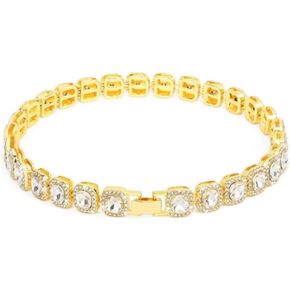 Luxury Shining Pet Collars Alloy Pet Accessories Adjustable Diamond Dog Chain Collar Decorative Rhinestone(L,Gold) in Kuwait