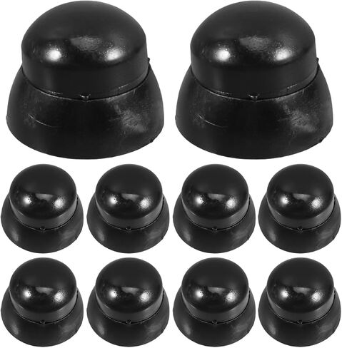 Besportble 10pcs أغطية الجوز البلاستيكية الأسود لمعدات الملعب ، وحماية الترباس المسمار ، وسهولة تثبيت أغطية الجوز للاستخدام في الهواء الطلق in Kuwait
