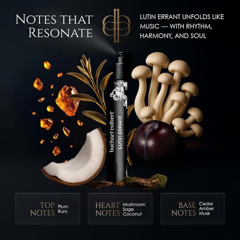 Lutin Errant Fragrance 10mL – Niche Eau de Parfum – Dry Woods, Coconut & Amber Perfume for Men & Women with White Musk & an Earthy Mushroom Heart in Saudi Arabia