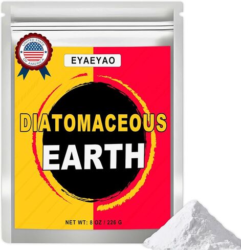 Diatomaceous Earth Food Grade 8 oz - 100% Diatomaceous Powder for Pets, Dogs, Home & Garden - Safe for Humans & Animals (8 oz) in Saudi Arabia