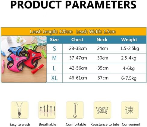 Pet Harness Pet Supplies Collar Breathable Chihuahua Pug Bulldog Cat Puppy Vest(S,Purple) in Saudi Arabia
