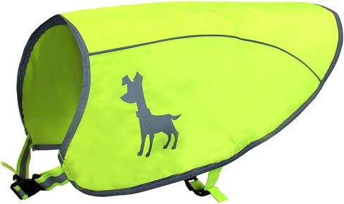 Alcott Essentials Visibility Dog Vest, Large, Neon Yellow with Reflective Accents in Saudi Arabia