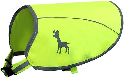 Alcott Essentials Visibility Dog Vest, Large, Neon Yellow with Reflective Accents in Saudi Arabia