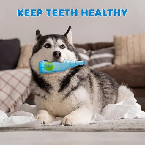 Squeaky Water Bottle Dog Toy,Crunchnplay Bottle Toy for Small Medium Dogs,Dog Toys for Aggressive Chewers,Cute Interactive Dogs Toys to Keep Them Busy in Saudi Arabia
