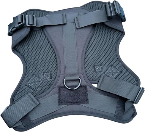 Heavy-Duty Tactical Dog Harness – No-Pull, Adjustable, Breathable (Gray camo, Large) in Saudi Arabia