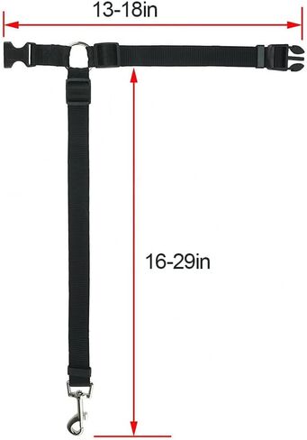 2 Packs Dog Seat Belt for Car - Adjustable Nylon Safety Strap, Headrest Restraint System, Crash Tested Vehicle Harness for Small Medium Dogs and Cats in Saudi Arabia