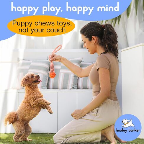 مجموعة Premium Puppy Starter Kit - سلة هدايا جديدة للجراء تحتوي على الأساسيات، وصندوق ألعاب، وصينية مكافآت، ومستلزمات تدريب، وألعاب مضغ وتصدر أصواتًا للجراء والكلاب الصغيرة - يجب أن يمتلكها أصحاب الكلاب الجدد in Saudi Arabia