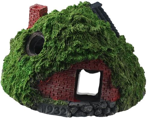 Aquarium Decoration Simulation Aquatic Resin House Simulation Thatched House Betta Hideout Cave for Fish Tank in Saudi Arabia