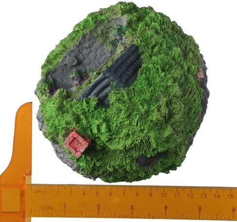 Aquarium Decoration Simulation Aquatic Resin House Simulation Thatched House Betta Hideout Cave for Fish Tank in Saudi Arabia