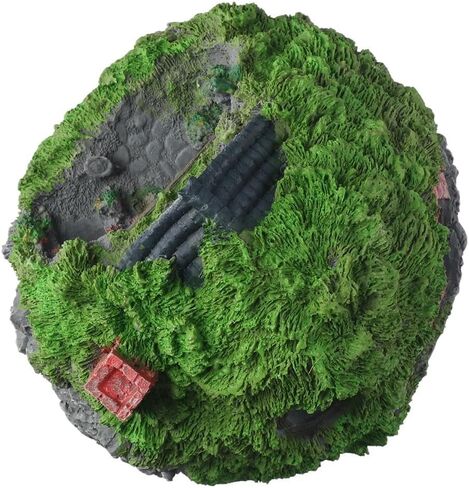 Aquarium Decoration Simulation Aquatic Resin House Simulation Thatched House Betta Hideout Cave for Fish Tank in Saudi Arabia