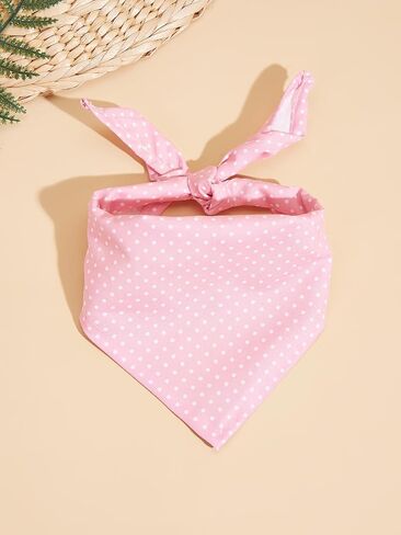3Pcs Dog Bandanas Spring Dog Bandana Triangle Scarf Soft Washable Adjustable Pet Bib Accessories for Small Medium Large Cats Pets,Pink&Blue&Yellow in Saudi Arabia