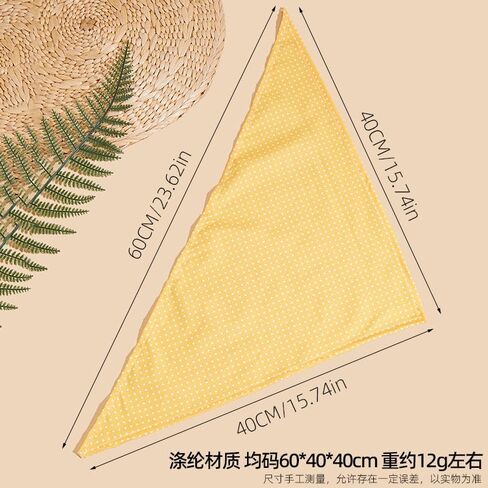 3Pcs Dog Bandanas Spring Dog Bandana Triangle Scarf Soft Washable Adjustable Pet Bib Accessories for Small Medium Large Cats Pets,Pink&Blue&Yellow in Saudi Arabia