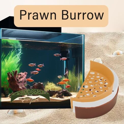 Shrimp Breeding Protector Plastic Small Aquaculture Shrimp Cave Exquisite Pet Supplies Aquarium Tank Cave(Black) in Saudi Arabia