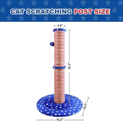 قطة Carpet Craft خدش ما بعد الخدمة الشاقة للقطط الكبيرة الداخلية والقطط البالغة ، وبرج شجرة خدش القطط الطويلة والسجاد السجادة مع كرات التفاعل ، والرمادي in Kuwait