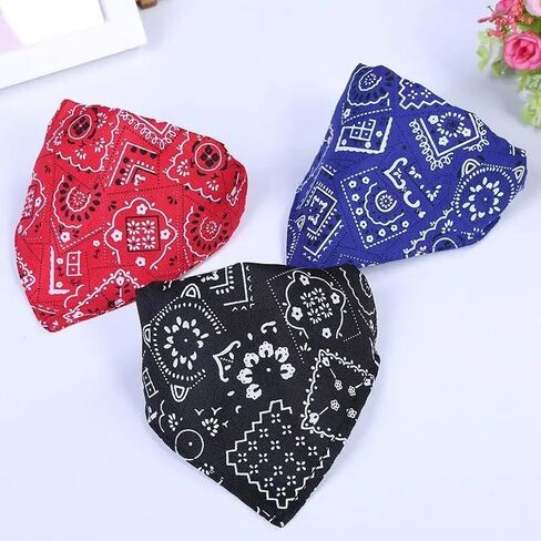 Stylish & Comfy Dog Bandanas – Reversible & Adjustable, Blue, S in Saudi Arabia