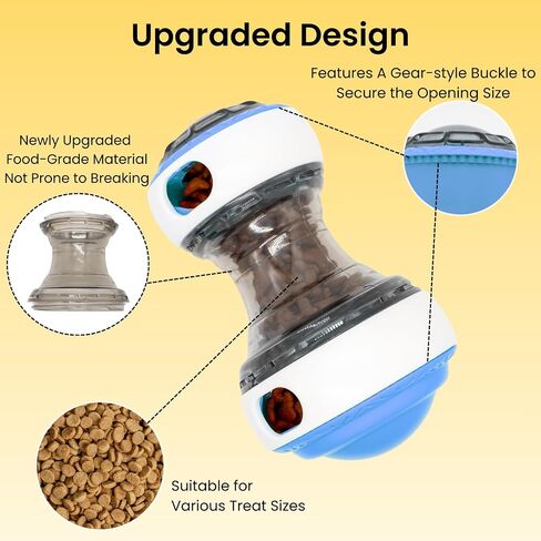 Treat Dispensing Dog Toy, Interactive Puzzle Feeder for Smart Dogs, Slow Feeder Ball for Boredom Relief, Mental Stimulation & Training Enrichment, Durable Food Dispenser for Small Medium Large Dogs in Saudi Arabia