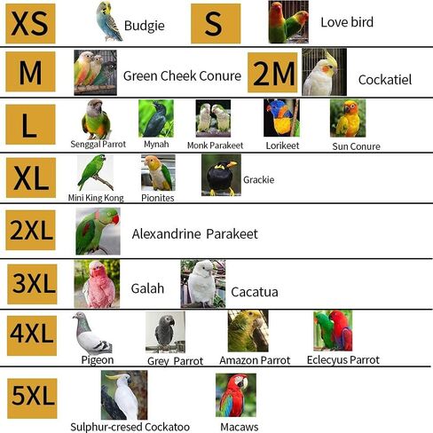 Bird Clothes - Handmade Cotton Stripe Shirt Round Collar Sweater Flight Suit for Parrots African Greys Parakeet Cockatiel Sun Conure Christmas Halloween Cosplay Apparel Bird Supplies (L,Orange) in Saudi Arabia