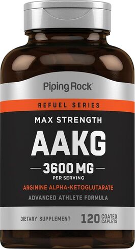 ملحق الأنابيب روك AAKG | 120 كبسولة | 3600 مجم | مكمل أرجينين ألفا كيتوجلوتارات | محسن أكسيد النيتريك | القوة القصوى | نباتي، غير معدّل وراثيًا، خالي من الغلوتين in Saudi Arabia