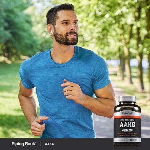 ملحق الأنابيب روك AAKG | 120 كبسولة | 3600 مجم | مكمل أرجينين ألفا كيتوجلوتارات | محسن أكسيد النيتريك | القوة القصوى | نباتي، غير معدّل وراثيًا، خالي من الغلوتين in Saudi Arabia