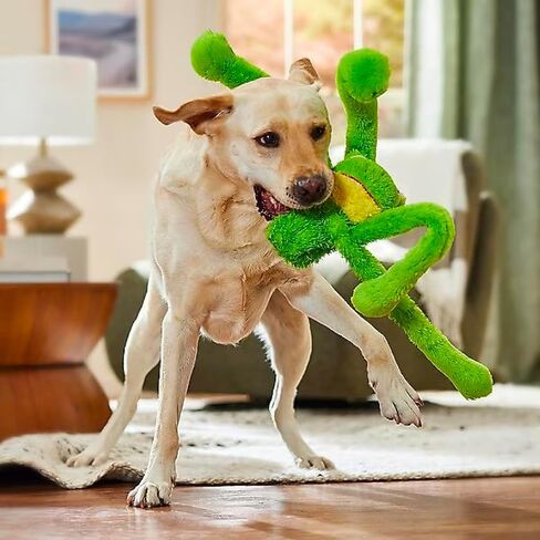 Large Extra Long Legs Over Sized Plush Animal Themed Dog Toys 27 inch Multiple Squeakers (Black and White Cow) in Saudi Arabia