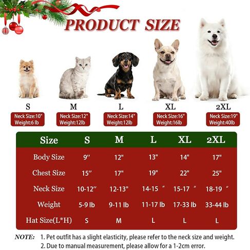 SANSTHS Dog Cat Christmas Cowboy Costumes, Red Cat Dog Christmas Dress with Mini Dogs Cowboy Hat & Red Bandana for Pet, XX-Large in Saudi Arabia