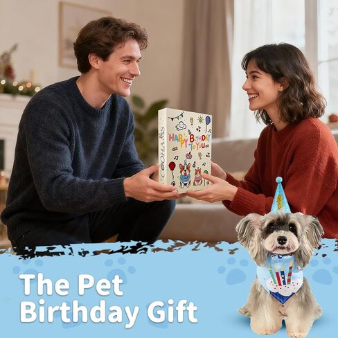 Dog & Cat Birthday Party Decorations Set Include Bandana, Adjustable Hat, Balloons, Happy Birthday Banner for Boys and Girls. Available for Small & Medium & Large Breeds (Pink) in Saudi Arabia