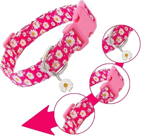 Fashion Art Patterned Pet Collar Adjustable for Dogs Adjustable Buckle Dog Collar in Saudi Arabia