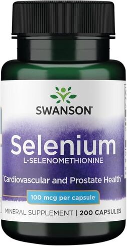 Swanson Selenium (L-Selenomethionine) 100 mcg 200 Capsules in Saudi Arabia