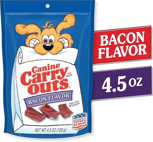 Canine Carry Outs Bacon Flavor Dog Treats, 4.5 Ounce Bag in Saudi Arabia