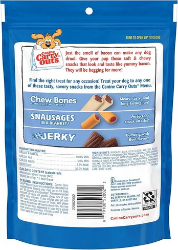 Canine Carry Outs Bacon Flavor Dog Treats, 4.5 Ounce Bag in Saudi Arabia