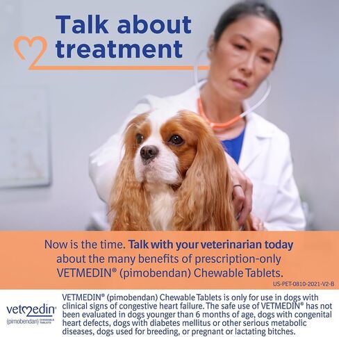 VETMEDIN® (بيموبندان) أقراص قابلة للمضغ للكلاب، 1.25 ملغ، موسع، 50 قيراط in Kuwait