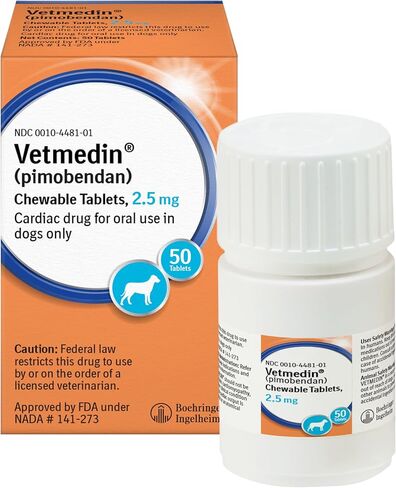 VETMEDIN® (بيموبندان) أقراص قابلة للمضغ للكلاب، 1.25 ملغ، موسع، 50 قيراط in Kuwait