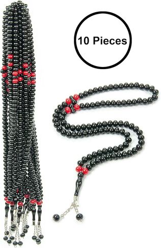 Ihvan Online Tasbih 99, 10 Pack Muslim & Islamic Prayer Beads, Rosary, Zikr & Tasbeeh Misbaha, Masbaha, Tespih Bead Necklace & Bracelet in Saudi Arabia