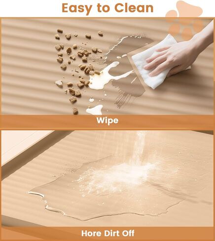 حصيرة طعام الكلاب 36 "x24" ، حصيرة تغذية الحيوانات الأليفة مقاوم للماء مع أخاديد التحويل والحواف المرتفعة ، حصيرة وعاء الكلب الكبير غير المنزلق للطعام والماء ، حصيرة طعام القطط للأرضيات ، سهلة التنظيف ، رمادية in Saudi Arabia
