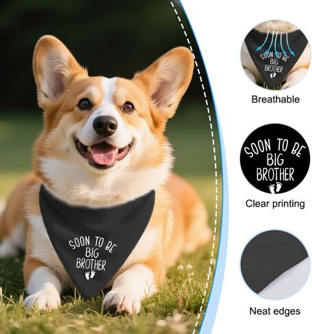 I was Supposed to Be an Only Child Dog Bandana Pregnancy Announcement, Funny Girl Dog Bandana, Pet Scarf Accessories for Dogs Lovers, Pregnancy Reveal Ideas for Pet Lovers Gifts in Saudi Arabia