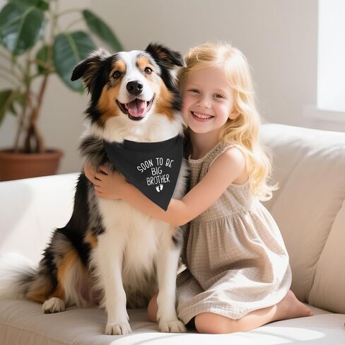 I was Supposed to Be an Only Child Dog Bandana Pregnancy Announcement, Funny Girl Dog Bandana, Pet Scarf Accessories for Dogs Lovers, Pregnancy Reveal Ideas for Pet Lovers Gifts in Saudi Arabia