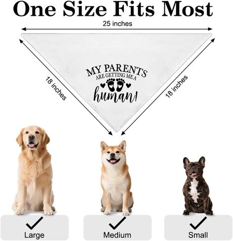 I was Supposed to Be an Only Child Dog Bandana Pregnancy Announcement, Funny Girl Dog Bandana, Pet Scarf Accessories for Dogs Lovers, Pregnancy Reveal Ideas for Pet Lovers Gifts in Saudi Arabia