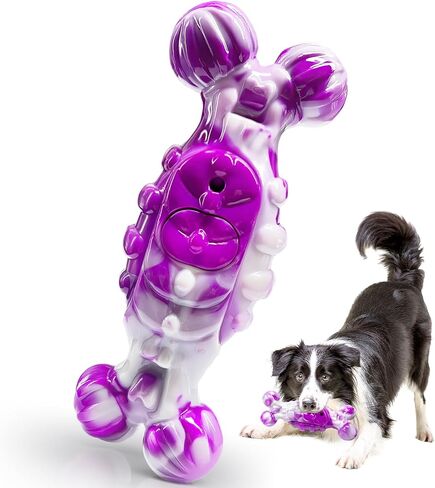 Dog Chew Toys for Aggressive Chewers, 2 Pack Indestructible Toys for Large Dogs, Dog Toy for Large Medium Small Breed, Super Chewer with Tough Nylon, Gift for Dogs in Saudi Arabia