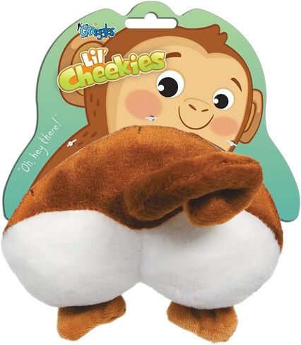 Lil Cheekies Plush Tooshie Animal Dog Squeaker Toys Fun for Small Dogs (Blonde (Corgi)) in Saudi Arabia