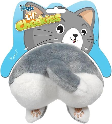 Lil Cheekies Plush Tooshie Animal Dog Squeaker Toys Fun for Small Dogs (Blonde (Corgi)) in Saudi Arabia